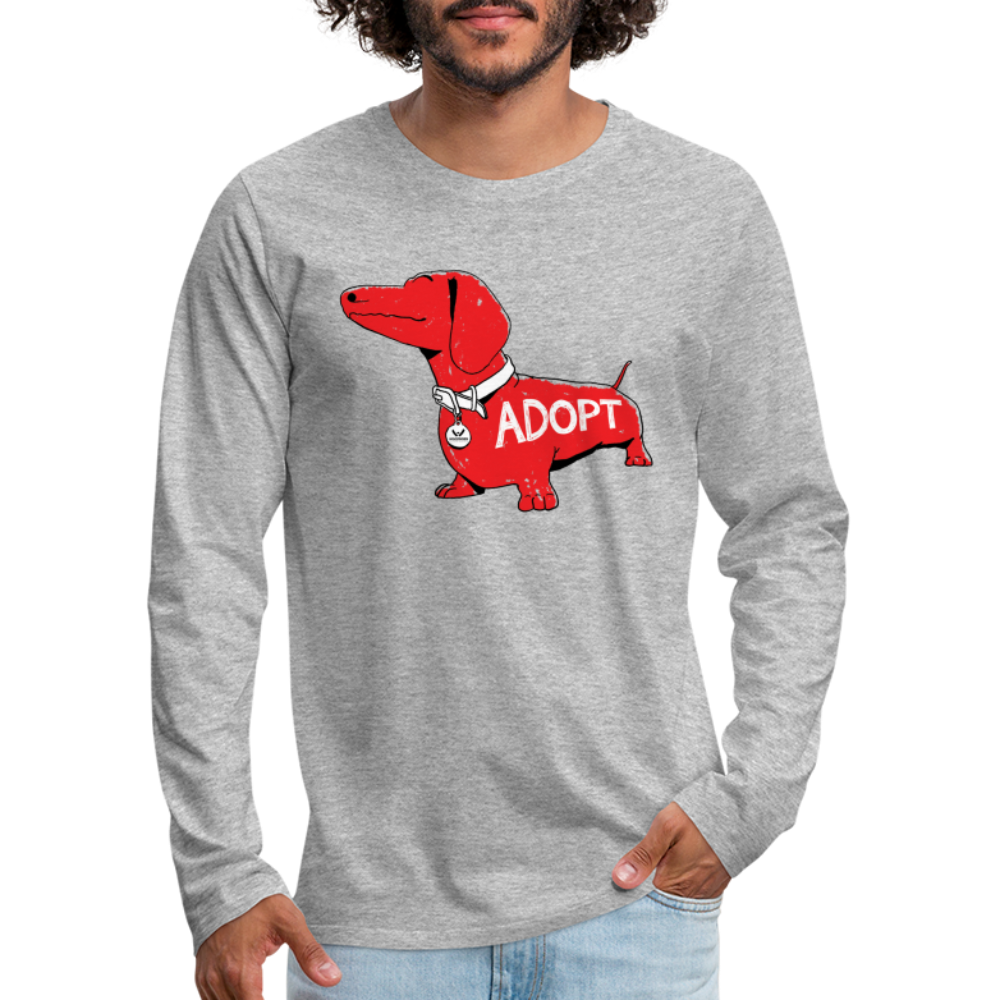 
                  
                    "Big Red Dog" Classic Premium Long Sleeve T-Shirt - heather gray
                  
                