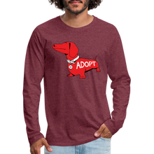 Load image into Gallery viewer, &quot;Big Red Dog&quot; Classic Premium Long Sleeve T-Shirt - heather burgundy