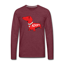 Load image into Gallery viewer, &quot;Big Red Dog&quot; Classic Premium Long Sleeve T-Shirt - heather burgundy