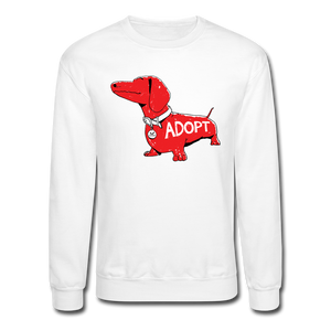 "Big Red Dog" Crewneck Sweatshirt - white