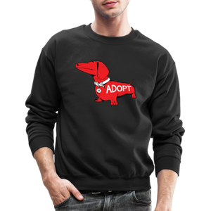 "Big Red Dog" Crewneck Sweatshirt - black