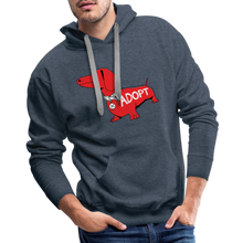 Load image into Gallery viewer, &quot;Big Red Dog&quot; Classic Premium Hoodie - heather denim
