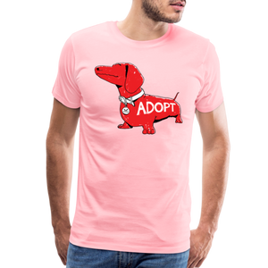 "Big Red Dog" Classic Premium T-Shirt - pink