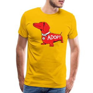 "Big Red Dog" Classic Premium T-Shirt - sun yellow
