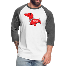 Load image into Gallery viewer, &quot;Big Red Dog&quot; Baseball T-Shirt - white/charcoal