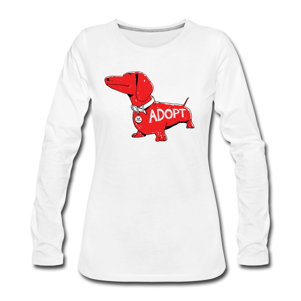 
                  
                    "Big Red Dog" Contoured Premium Long Sleeve T-Shirt - white
                  
                