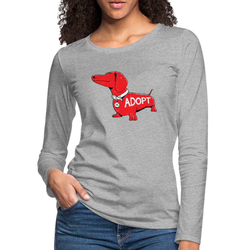 
                  
                    "Big Red Dog" Contoured Premium Long Sleeve T-Shirt - heather gray
                  
                