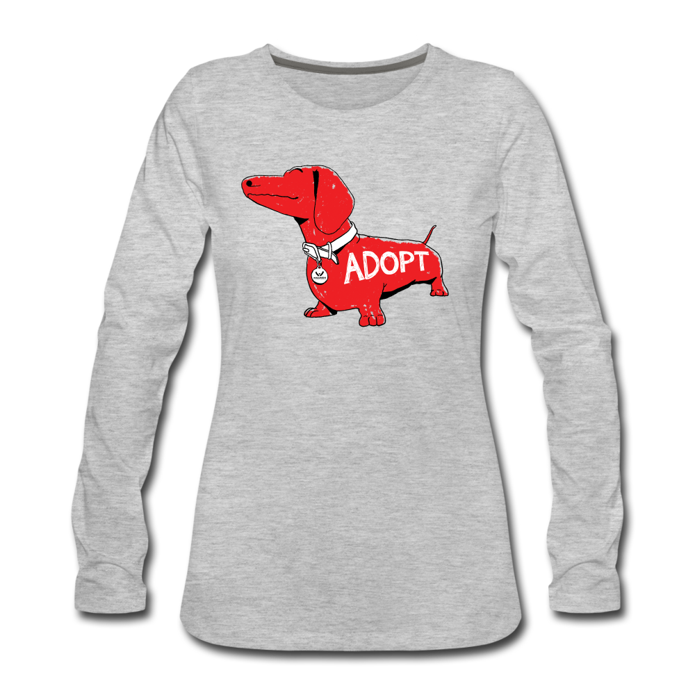 
                  
                    "Big Red Dog" Contoured Premium Long Sleeve T-Shirt - heather gray
                  
                
