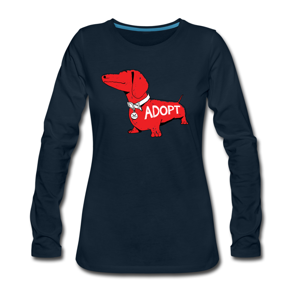 
                  
                    "Big Red Dog" Contoured Premium Long Sleeve T-Shirt - deep navy
                  
                
