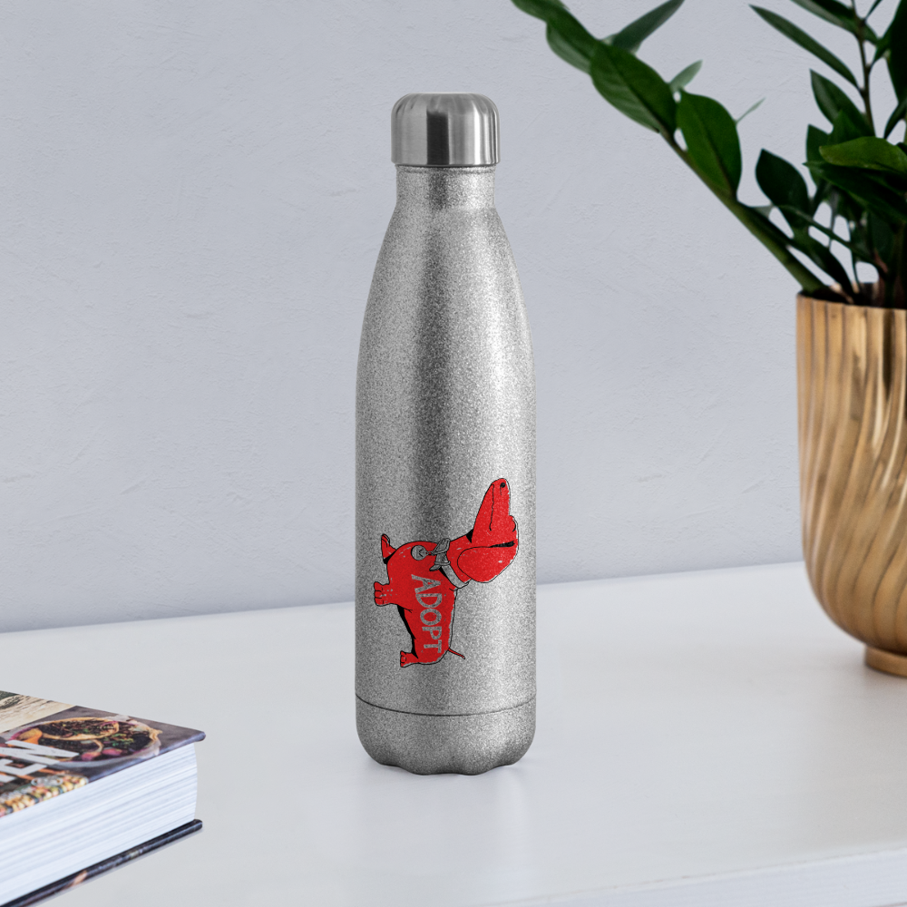 
                  
                    "Big Red Dog" Stainless Steel Water Bottle - turquoise glitter
                  
                