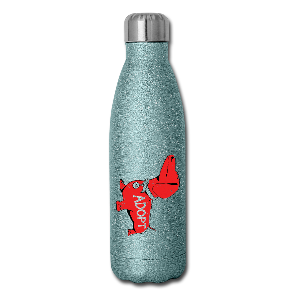 
                  
                    "Big Red Dog" Stainless Steel Water Bottle - turquoise glitter
                  
                
