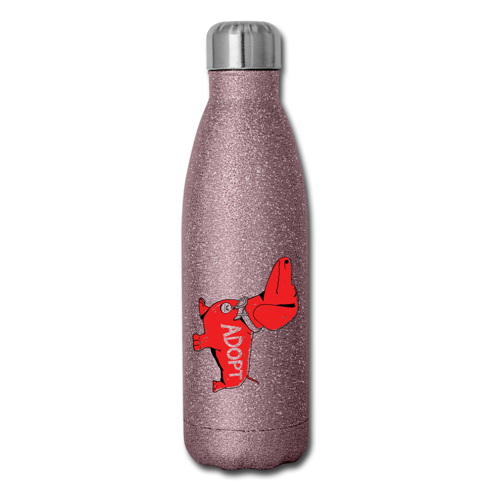 
                  
                    "Big Red Dog" Stainless Steel Water Bottle - pink glitter
                  
                
