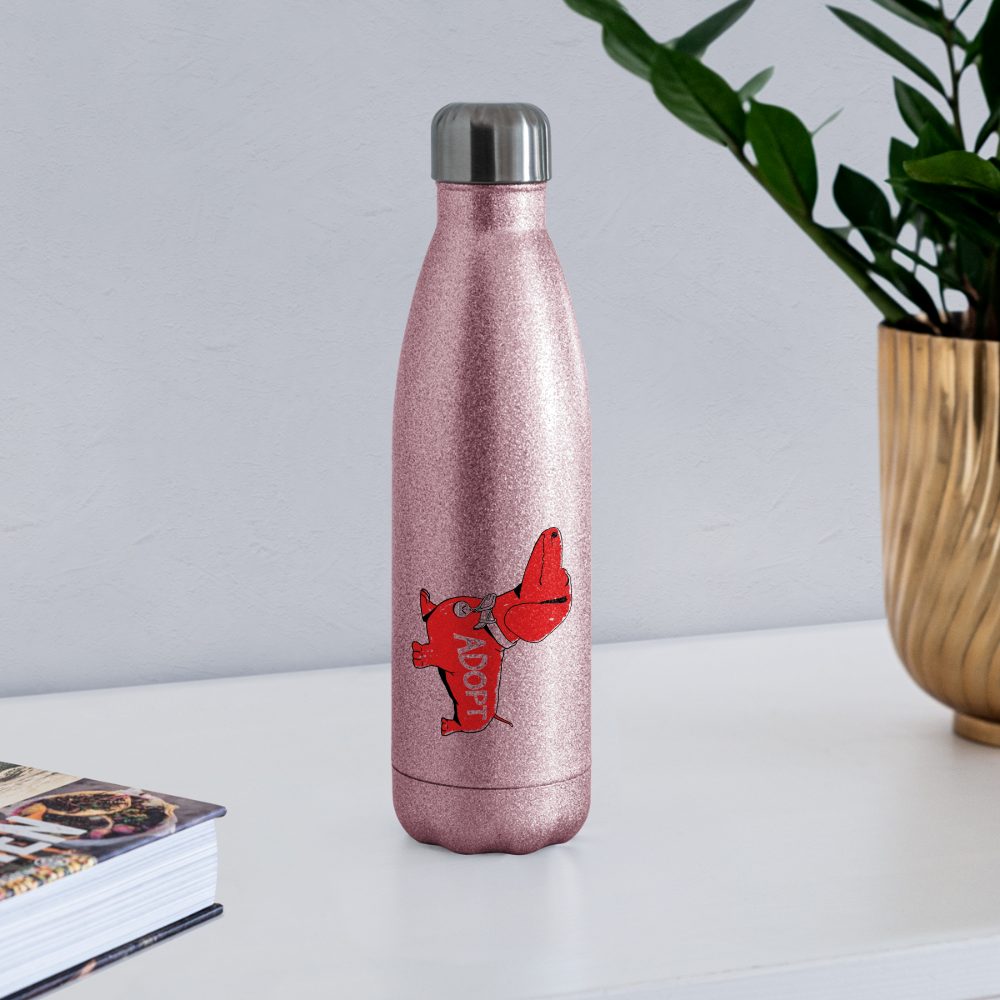 
                  
                    "Big Red Dog" Stainless Steel Water Bottle - pink glitter
                  
                