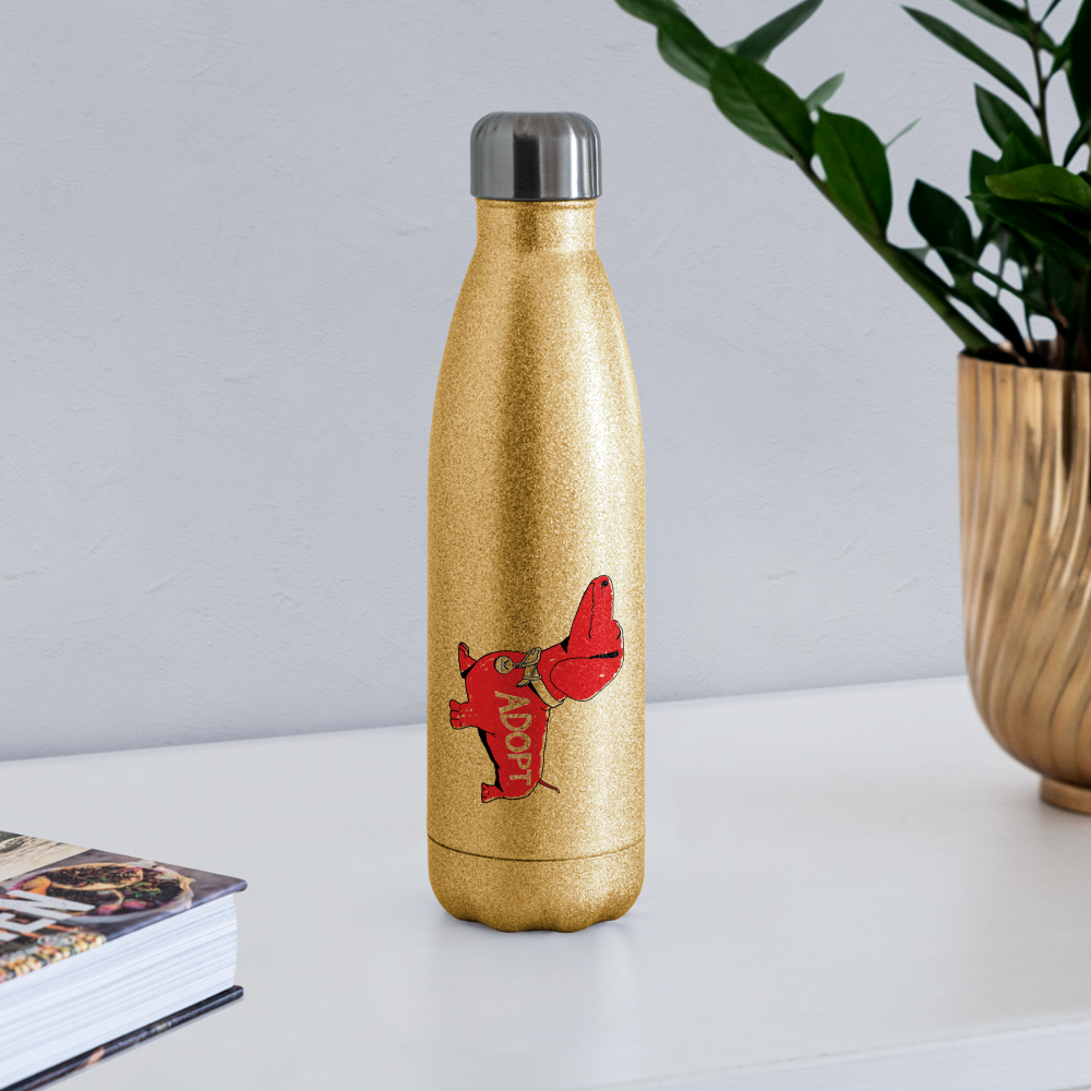 
                  
                    "Big Red Dog" Stainless Steel Water Bottle - gold glitter
                  
                
