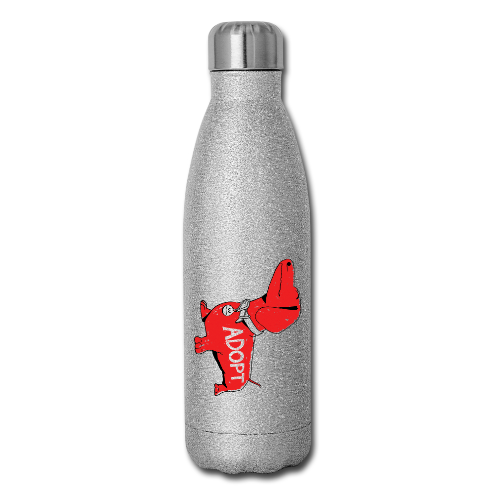 
                  
                    "Big Red Dog" Stainless Steel Water Bottle - silver glitter
                  
                