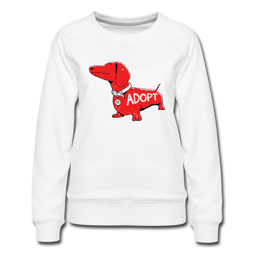 "Big Red Dog" Countoured Premium Sweatshirt - white