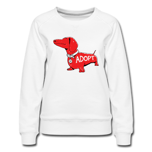 "Big Red Dog" Countoured Premium Sweatshirt - white