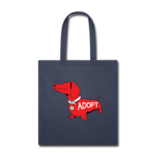 Load image into Gallery viewer, &quot;Big Red Dog&quot; Tote Bag - navy