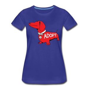 "Big Red Dog" Contoured Premium T-Shirt - royal blue