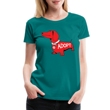 Load image into Gallery viewer, &quot;Big Red Dog&quot; Contoured Premium T-Shirt - teal