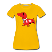 Load image into Gallery viewer, &quot;Big Red Dog&quot; Contoured Premium T-Shirt - sun yellow