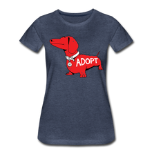Load image into Gallery viewer, &quot;Big Red Dog&quot; Contoured Premium T-Shirt - heather blue