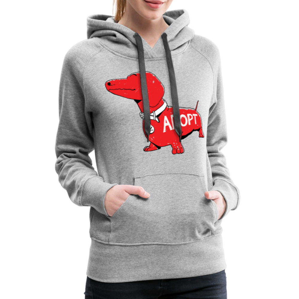 
                  
                    "Big Red Dog" Contoured Premium Hoodie - heather grey
                  
                