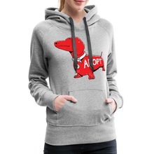 Load image into Gallery viewer, &quot;Big Red Dog&quot; Contoured Premium Hoodie - heather grey