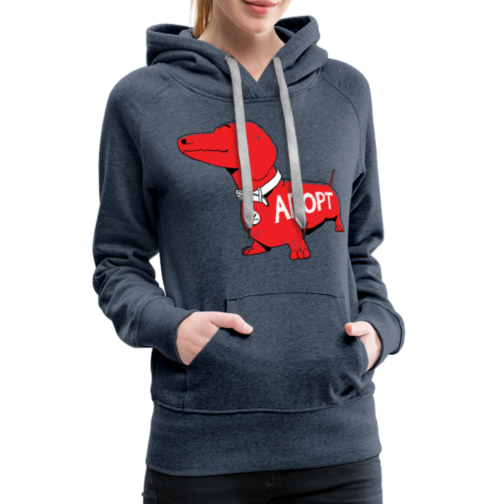
                  
                    "Big Red Dog" Contoured Premium Hoodie - heather denim
                  
                