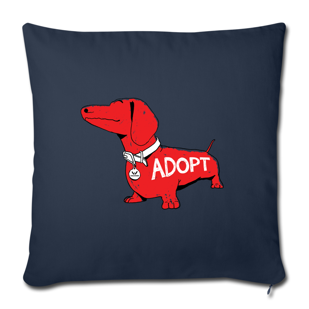 
                  
                    "Big Red Dog" Throw Pillow Cover 18” x 18” - navy
                  
                