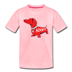 "Big Red Dog" Kids' Premium T-Shirt - pink