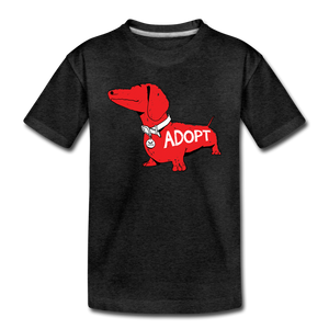 "Big Red Dog" Kids' Premium T-Shirt - charcoal grey