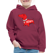 Load image into Gallery viewer, &quot;Big Red Dog&quot; Kids‘ Premium Hoodie - burgundy