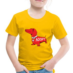 "Big Red Dog" Toddler Premium T-Shirt - sun yellow