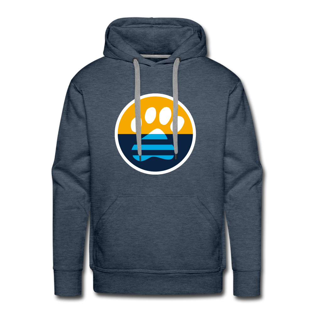 MKE Flag Paw Classic Premium Hoodie - heather denim