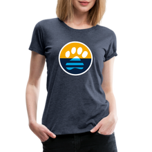 Load image into Gallery viewer, MKE Flag Paw Contoured Premium T-Shirt - heather blue