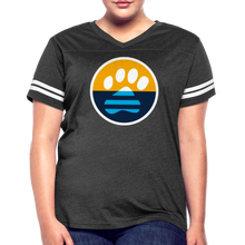 Load image into Gallery viewer, MKE Flag Paw Contoured Vintage Sport T-Shirt - vintage smoke/white