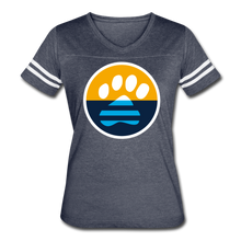 Load image into Gallery viewer, MKE Flag Paw Contoured Vintage Sport T-Shirt - vintage navy/white