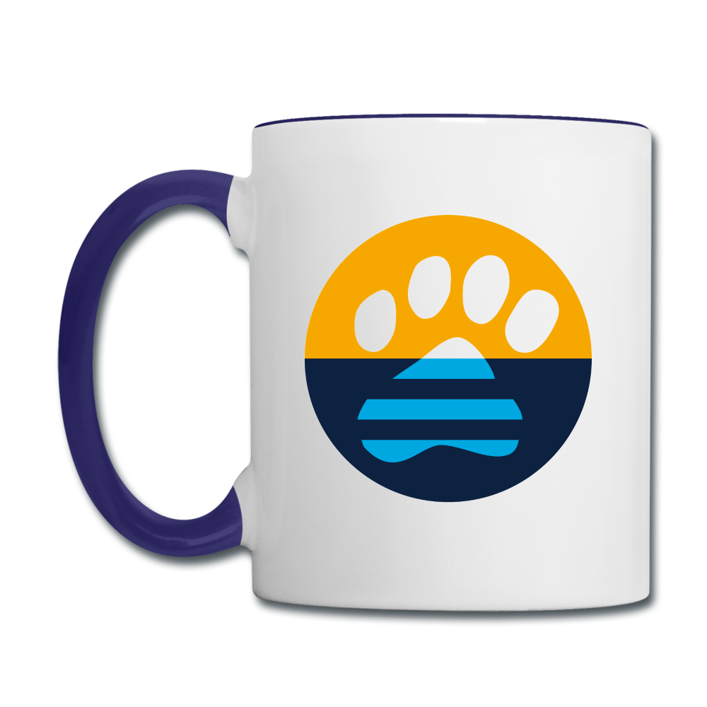 MKE Flag Paw Contrast Coffee Mug - white/cobalt blue