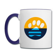 Load image into Gallery viewer, MKE Flag Paw Contrast Coffee Mug - white/cobalt blue