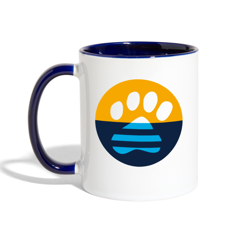 MKE Flag Paw Contrast Coffee Mug - white/cobalt blue