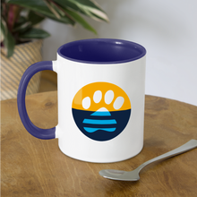 Load image into Gallery viewer, MKE Flag Paw Contrast Coffee Mug - white/cobalt blue