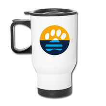 Load image into Gallery viewer, MKE Flag Paw Travel Mug - white