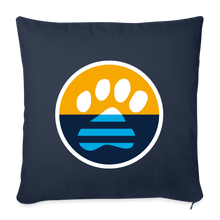 Load image into Gallery viewer, MKE Flag Paw Throw Pillow Cover 18” x 18” - navy