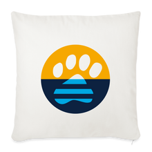 Load image into Gallery viewer, MKE Flag Paw Throw Pillow Cover 18” x 18” - natural white