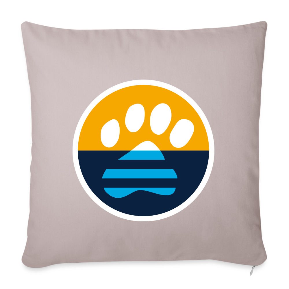 
                  
                    MKE Flag Paw Throw Pillow Cover 18” x 18” - light taupe
                  
                