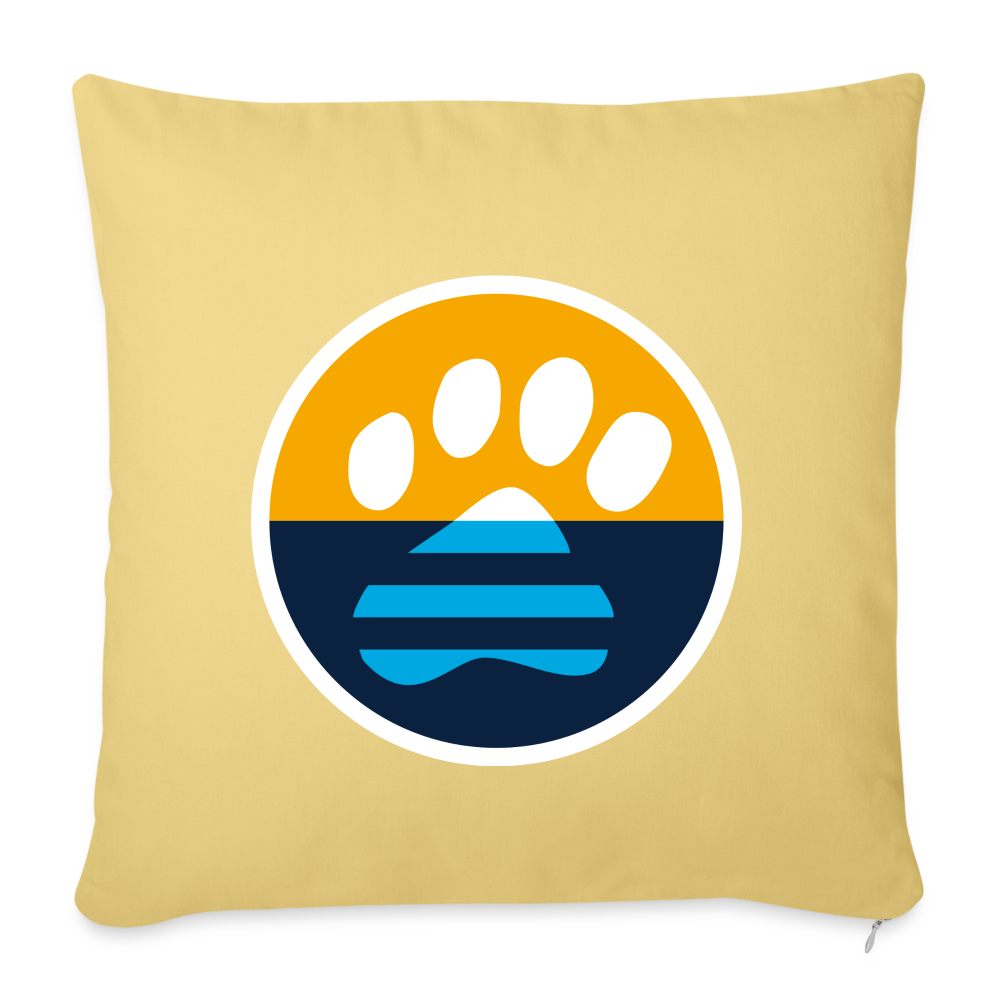 
                  
                    MKE Flag Paw Throw Pillow Cover 18” x 18” - washed yellow
                  
                