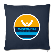 Load image into Gallery viewer, WHS x MKE Flag Throw Pillow Cover 18” x 18” - navy