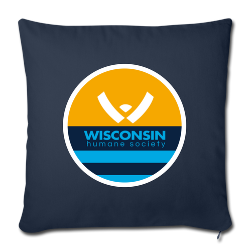 WHS x MKE Flag Throw Pillow Cover 18” x 18” - navy