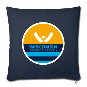 WHS x MKE Flag Throw Pillow Cover 18” x 18” - navy